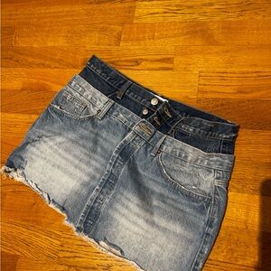 Zara Classic Blue Denim Skirt